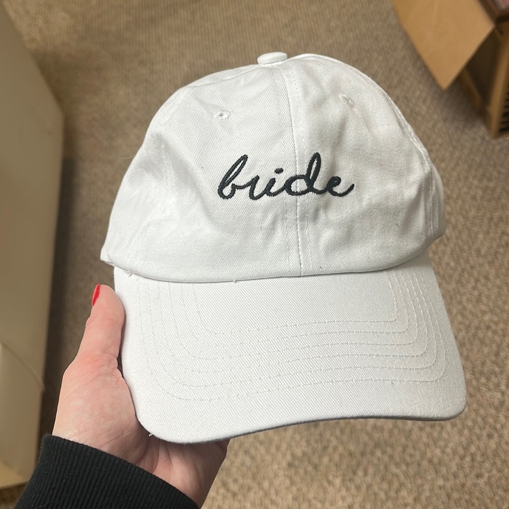Bride embroidered hat